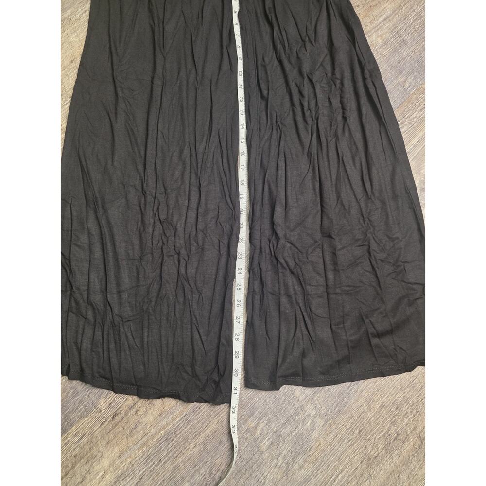 Womens 3XL Black Wide Leg Palazzo Pants Elastic Waist Casual Lounge - Picture 5 of 8
